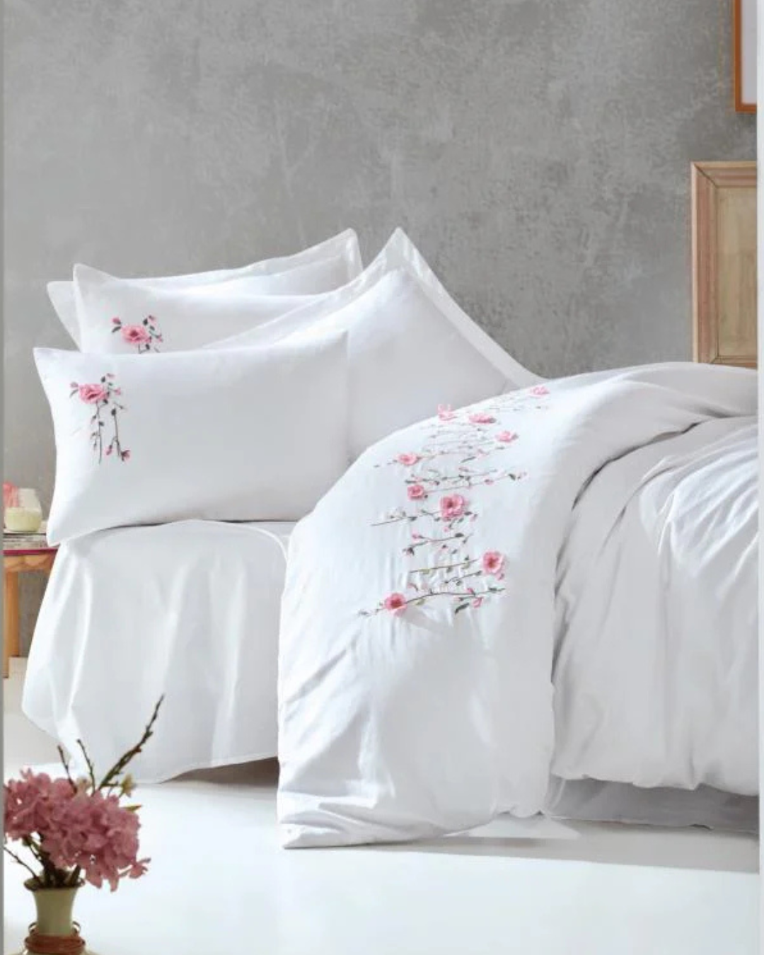 3D Embroidered Double Duvet Cover Set PERLA